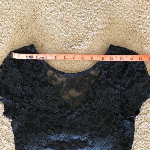 Speechless Two-Piece Black/White/Grey Lace & Floral Prom Gown - Size 5 -… - Picture 6 of 12